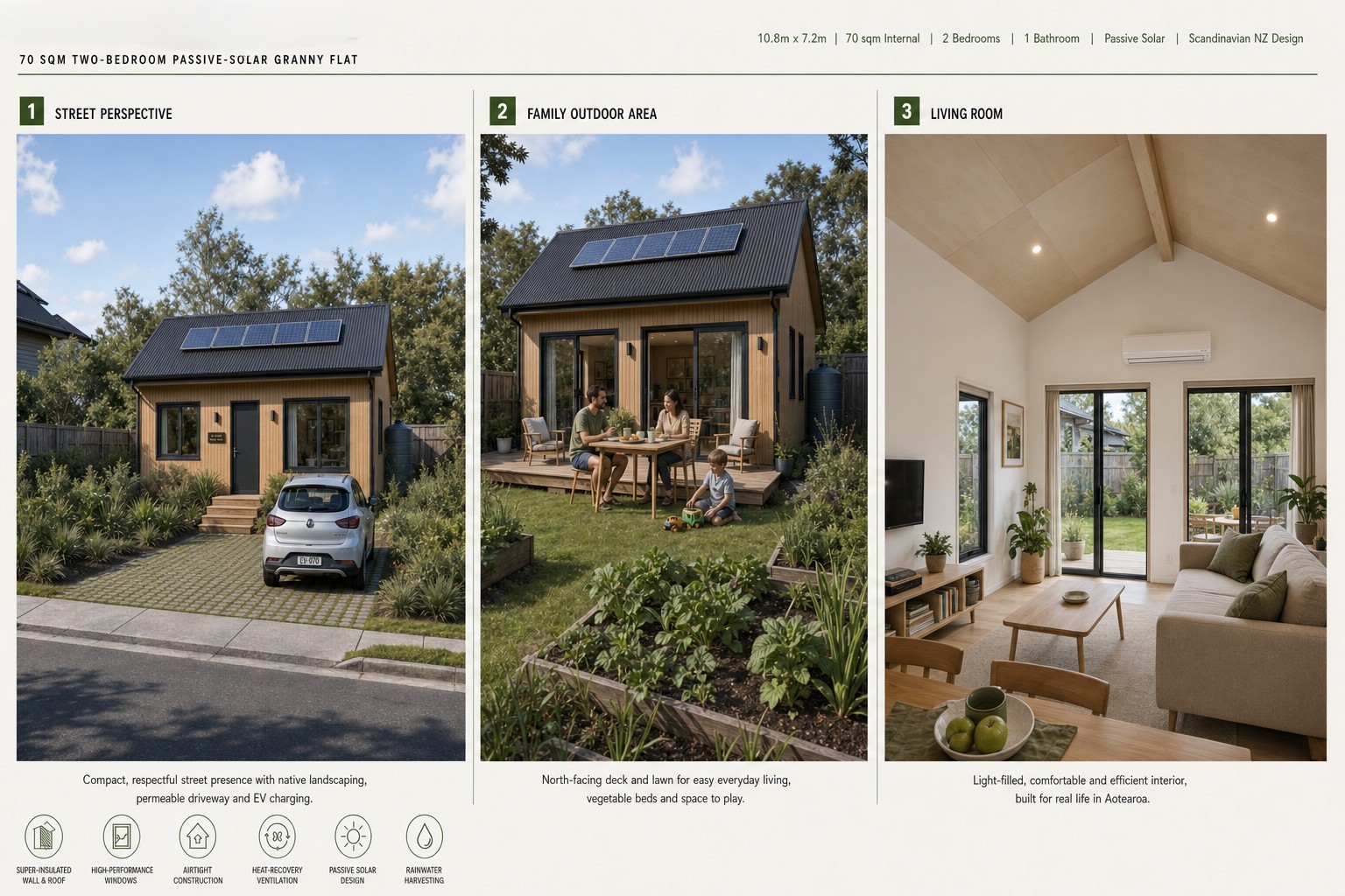 Street & Family Living granny flat design